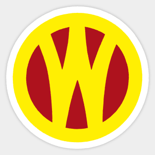 O&W Railroad NYO&W Railway Yellow & Red Logo Sticker